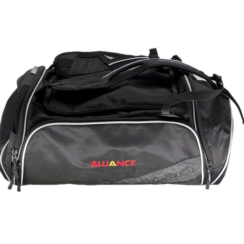 OGIO Sports Gym Duffel Bag Black Gray With Shoe Storage Nutrition Organization